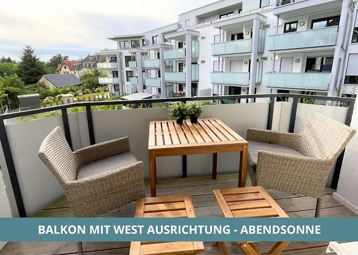 Semper Suite No2 - Ruhige 2 Zi Fewo 1-4 Pers Mit Kueche, Duschbad, Balkon Und Parkplatz In Hofgartennaehe